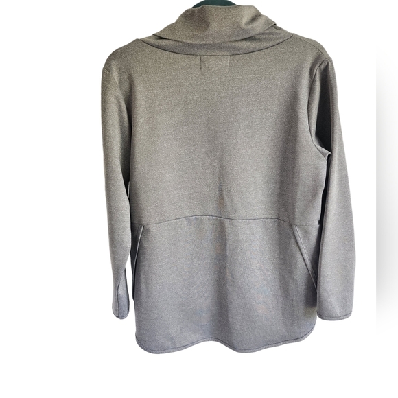 La Madona Gray Turtleneck Lounge Hoodie Size L - Picture 2 of 8